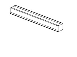 Profil H a 3 voies Espro polycarbonate pour verre 10 a 10 38 mm  3200 mm