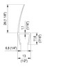 Profil d etancheite 8PT1-33 pour verre 8-10 mm